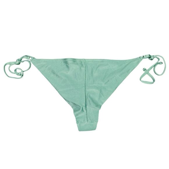 aerie Green Cheekier Side Tie String Bikini Bottoms - Size XL - Picture 2 of 3